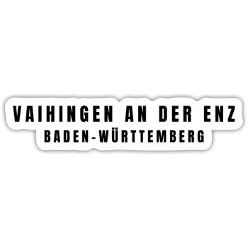 Vaihingen an der Enz Baden-Württemberg - Sticker size S (10 x 10 cm) - white matte - Front