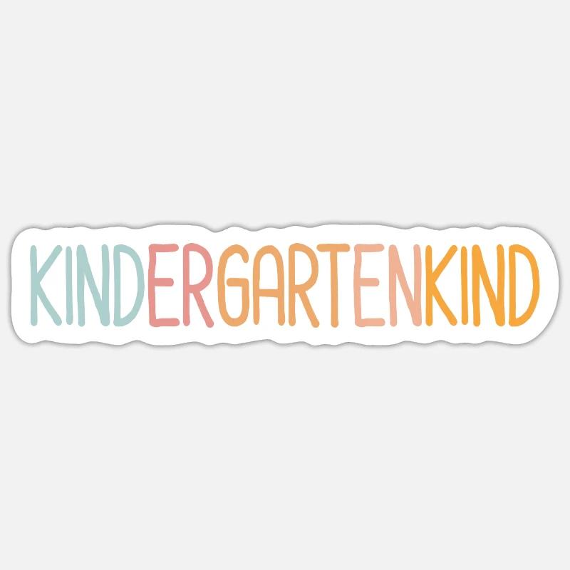 Maternelle - Sticker taille S (10 x 10 cm) - blanc mat