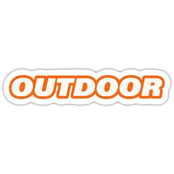 OUTDOOR - Sticker Größe S (10 x 10 cm) - Mattweiß - Vorne