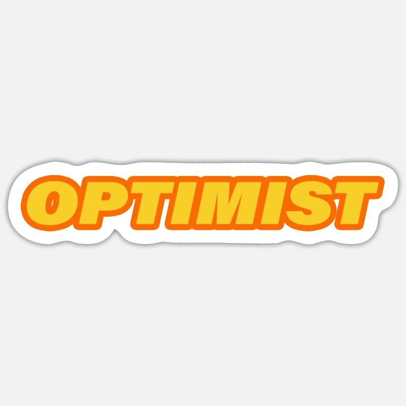 OPTIMIST Sticker size S (10 x 10 cm)
