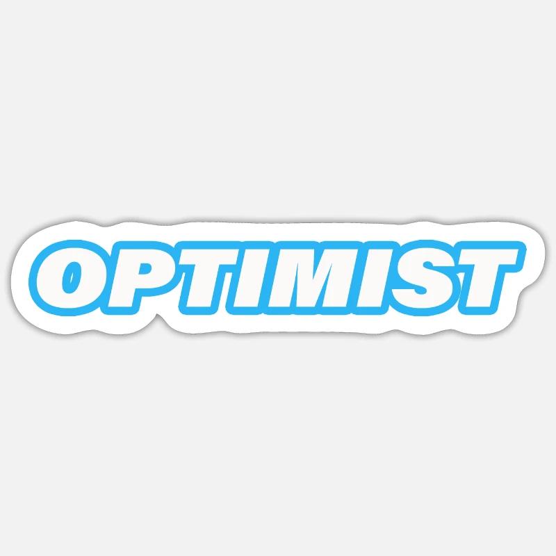 OPTIMISTE Sticker taille S (10 x 10 cm)