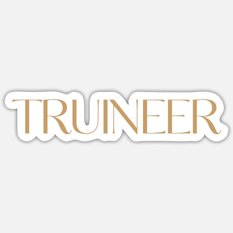 FIER TRUINEER - Saint-Trond - Sticker taille S (10 x 10 cm) - blanc mat