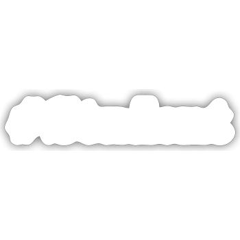 #Student Logo Weiß - Sticker Größe S (10 x 10 cm) - Mattweiß - Vorne