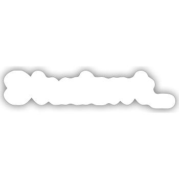 Student_ Logo Weiß - Sticker Größe S (10 x 10 cm) - Mattweiß - Vorne