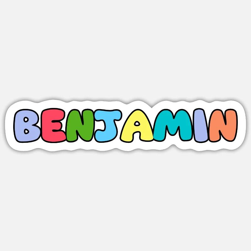 Nom - Benjamin Sticker taille S (10 x 10 cm)