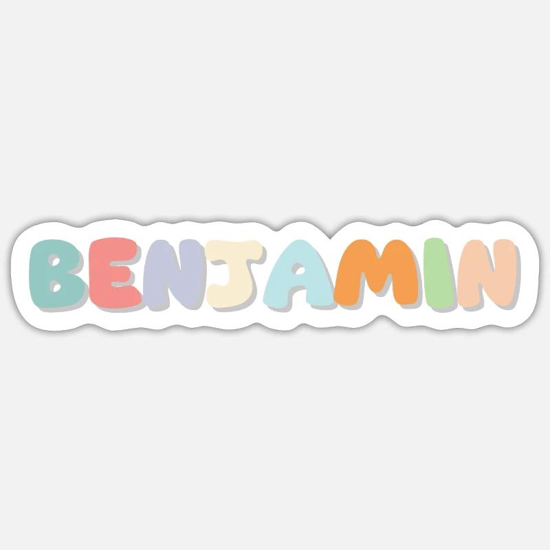 Name - Benjamin Sticker Größe S (10 x 10 cm)