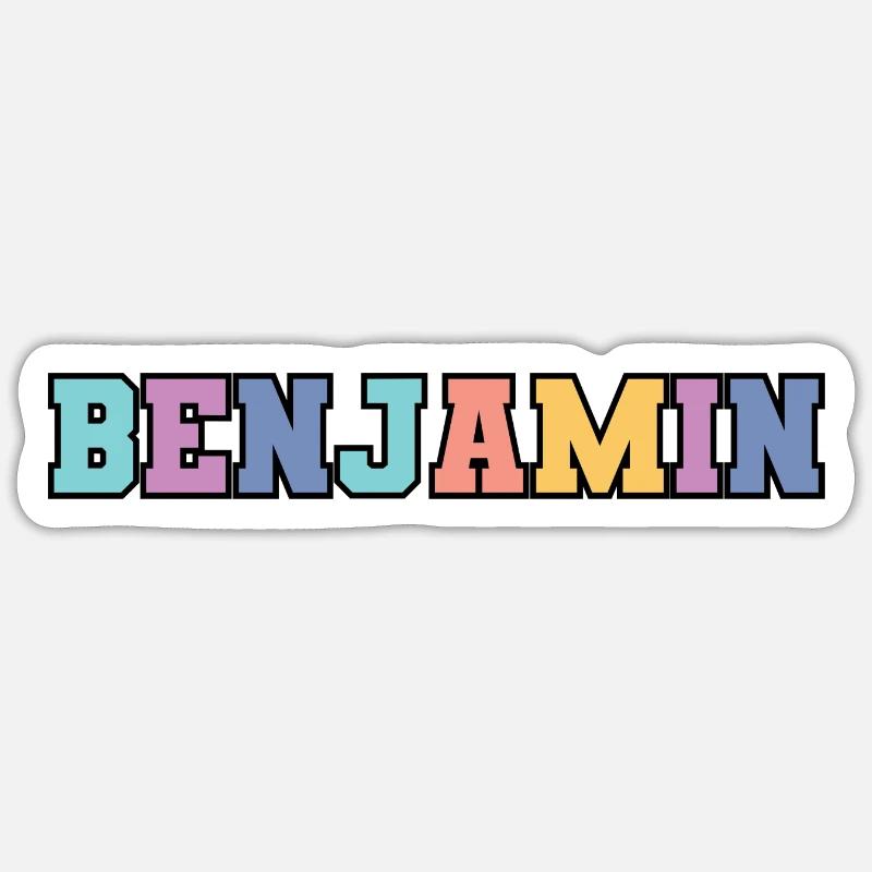 Nom - Benjamin Sticker taille S (10 x 10 cm)
