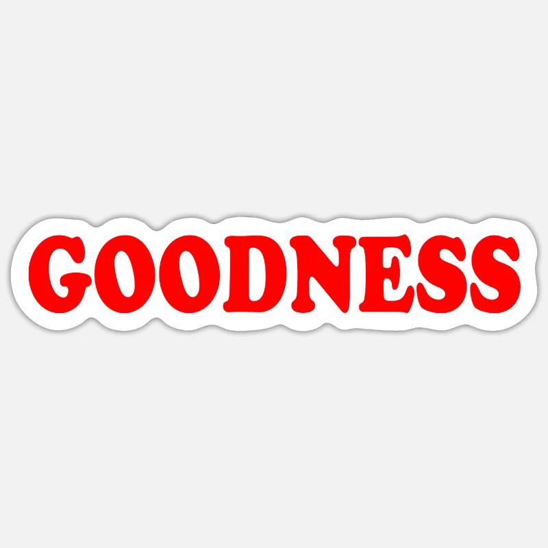 goodness - Sticker taille S (10 x 10 cm) - blanc mat