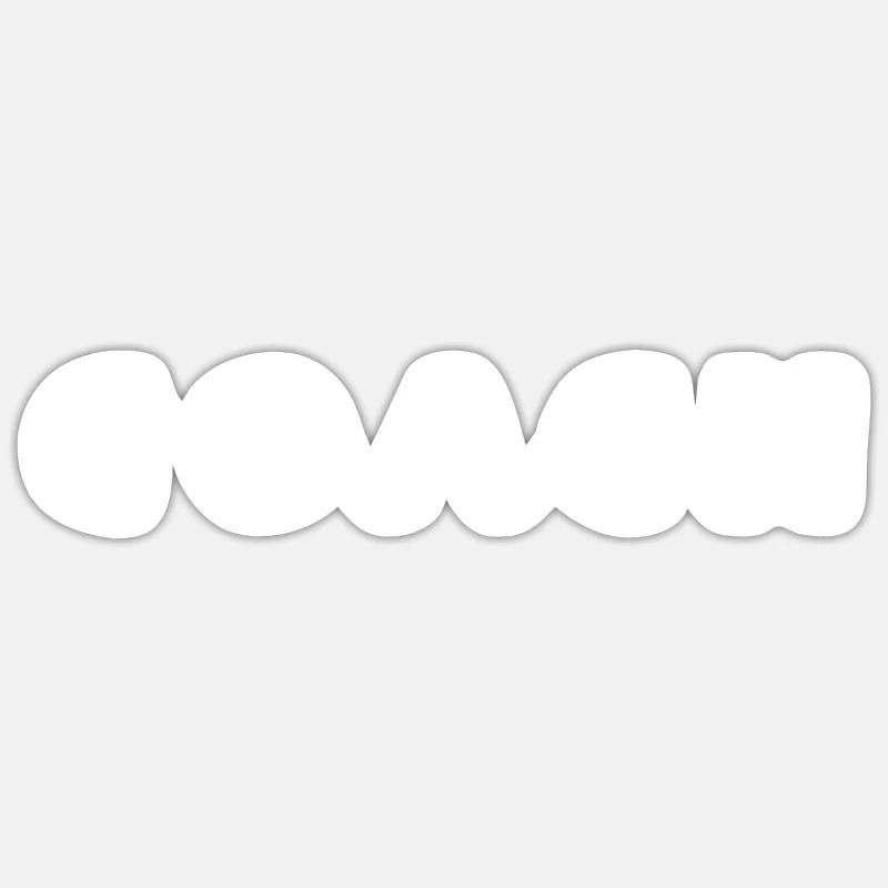 COACH - Sticker taille S (10 x 10 cm) - blanc mat