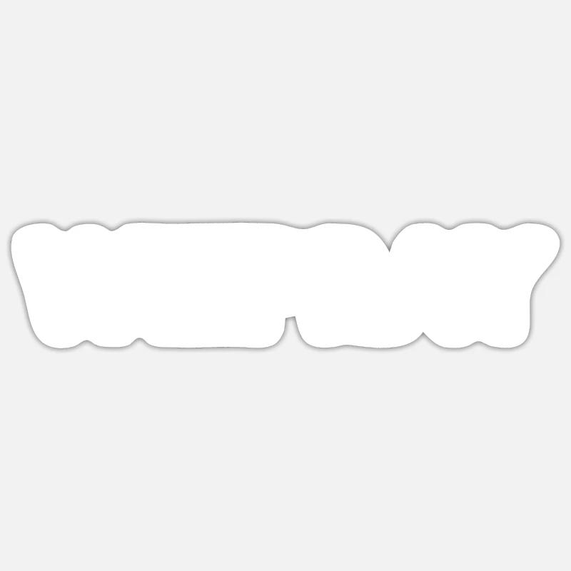 We pray - Sticker size S (10 x 10 cm) - white matte