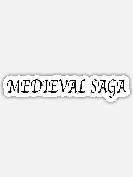 Mittelalter - Sticker Größe S (10 x 10 cm) - Mattweiß