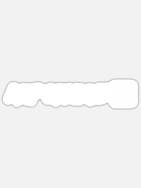 auf ruhige - Sticker Größe S (10 x 10 cm) - Mattweiß