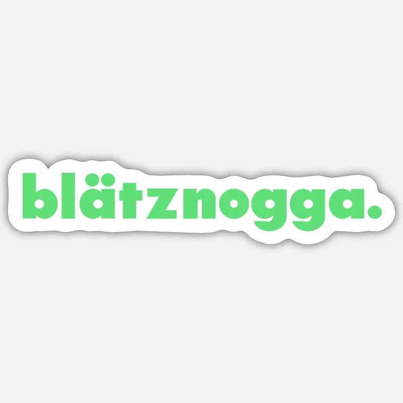 Blätznogga. - Sticker taille S (10 x 10 cm) - blanc mat