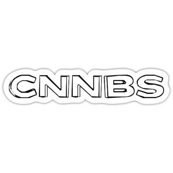 CNNBS Black by Falsches Design - Sticker Größe S (10 x 10 cm) - Mattweiß - Vorne