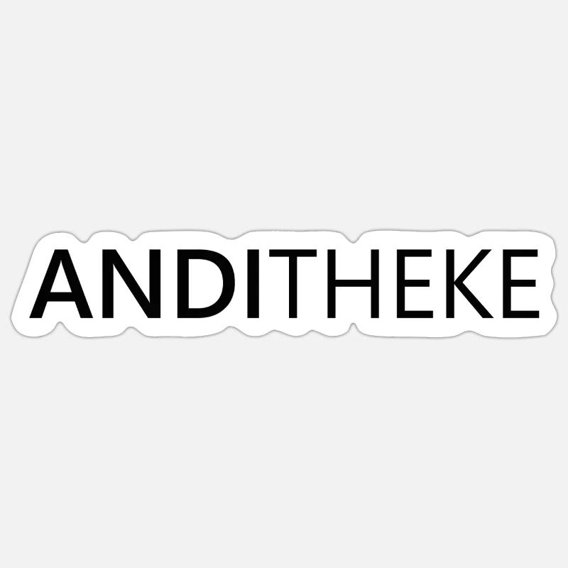 AndiTheke – Cadeau amusant Andreas, Andi & Andy Sticker taille S (10 x 10 cm)