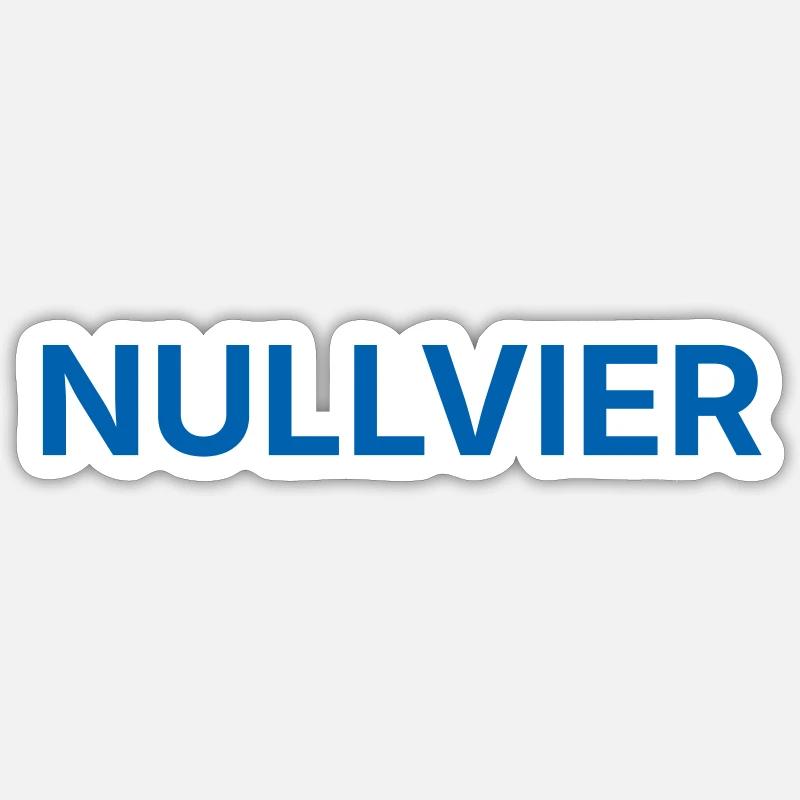 Nullvier blue Sticker size S (10 x 10 cm)