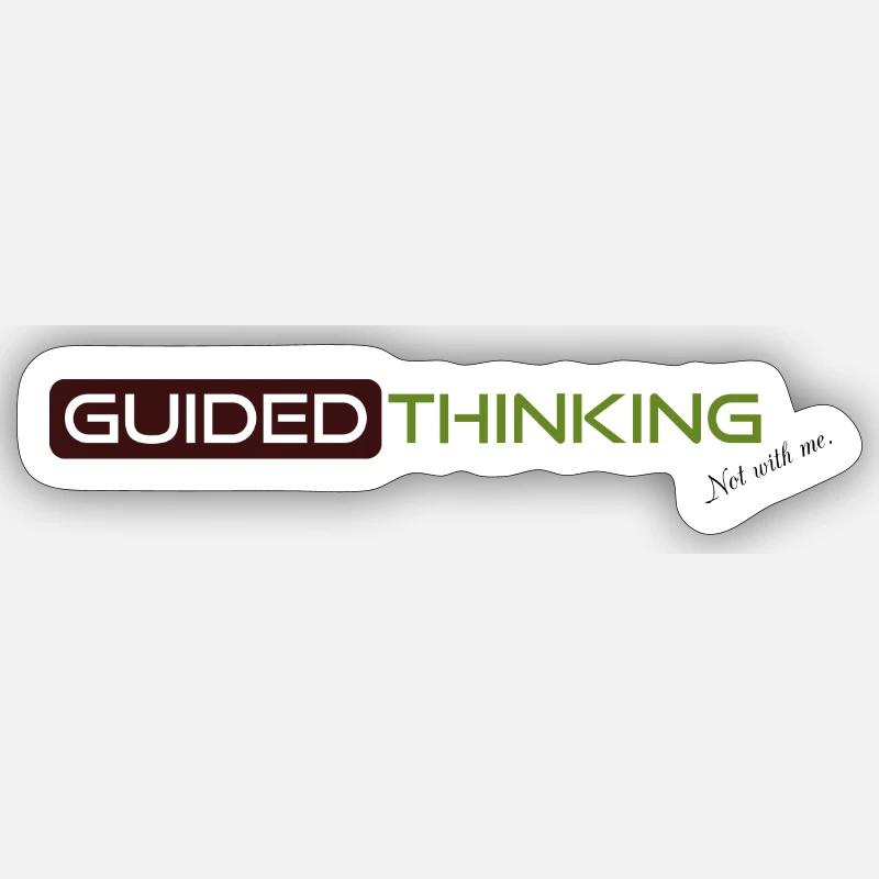guided Thinking  Sticker size S (10 x 10 cm)