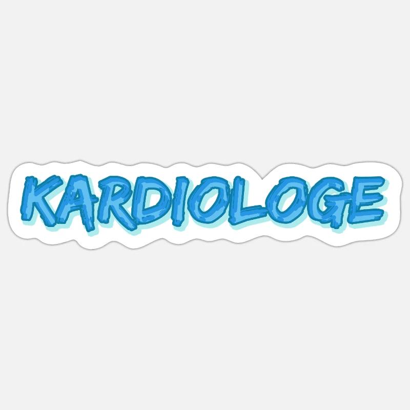 Cardiologist as a comic Sticker size S (10 x 10 cm)