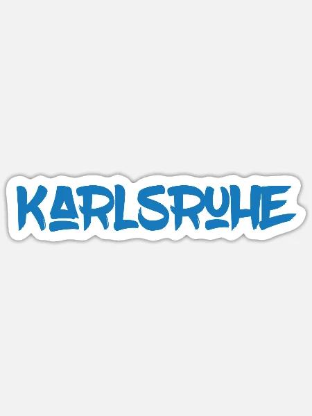 Karlsruhe - Baden-Wüttemberg - Durlach - Sticker Größe S (10 x 10 cm) - Mattweiß