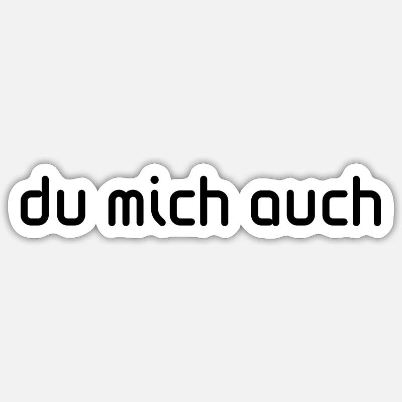 vous moi aussi - Sticker taille S (10 x 10 cm) - blanc mat