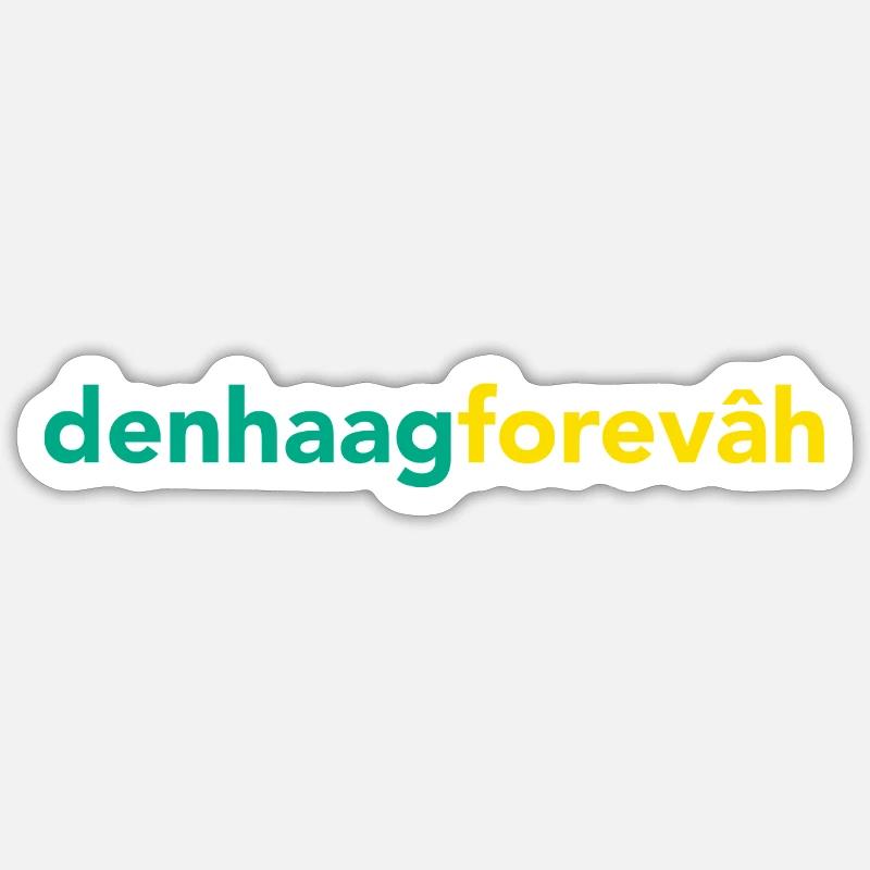 denhaagforevâh - Sticker Größe S (10 x 10 cm) - Mattweiß