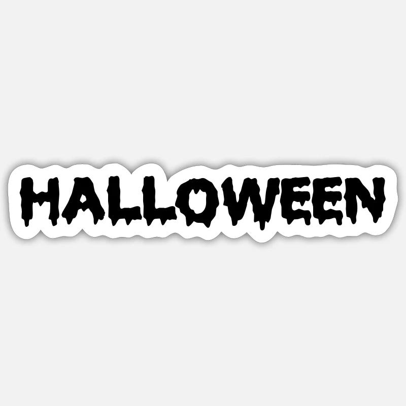 Halloween - Sticker Größe S (10 x 10 cm) - Mattweiß
