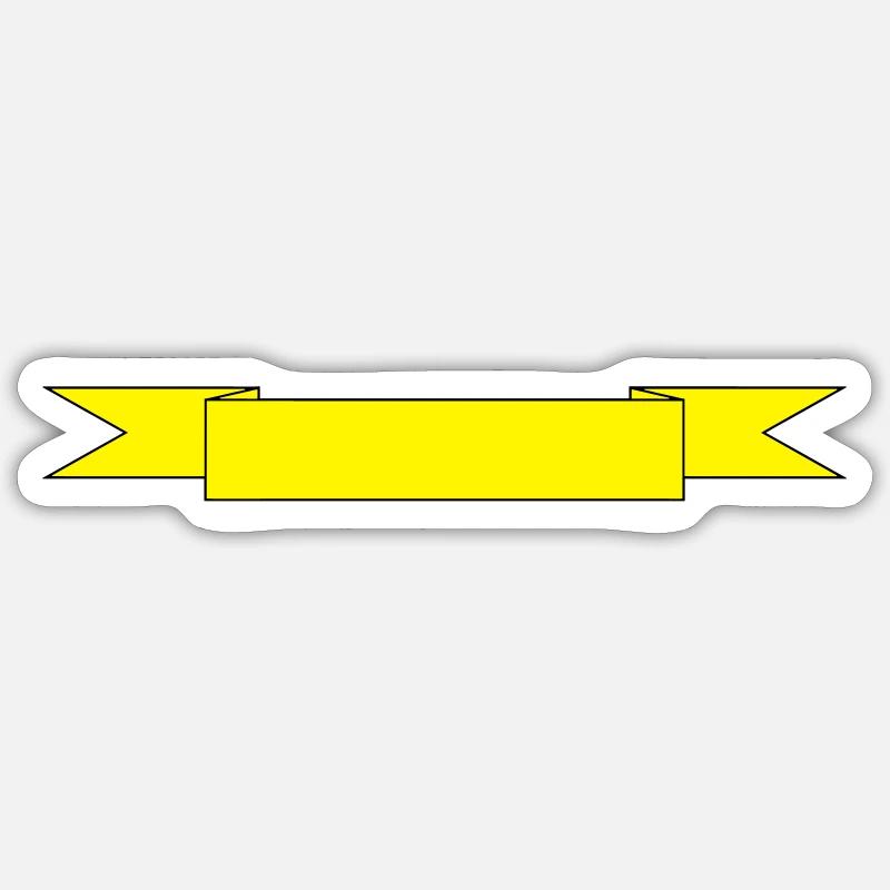 Banner (cheap!) - Sticker taille S (10 x 10 cm) - blanc mat