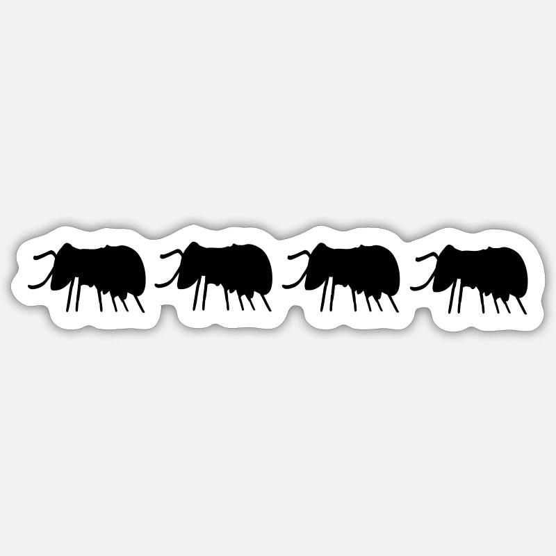 Beetles Bugs - Sticker size S (10 x 10 cm) - white matte