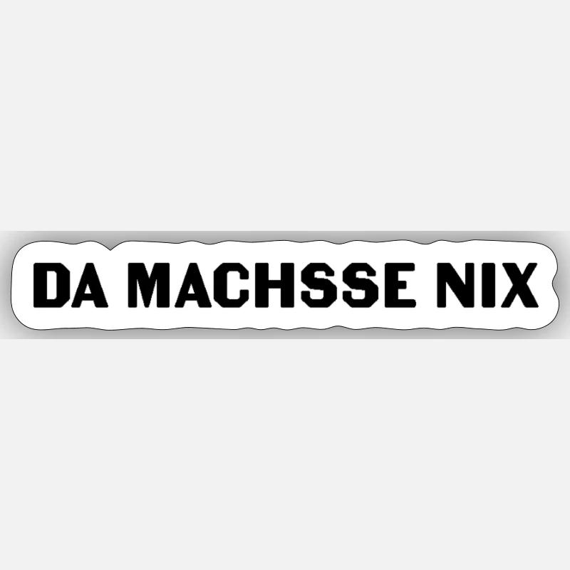 Ne fais rien - Sticker taille S (10 x 10 cm) - blanc mat