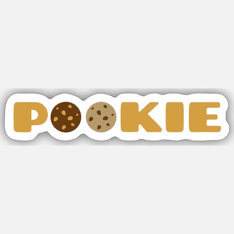 Pookie - Sticker taille S (10 x 10 cm) - blanc mat