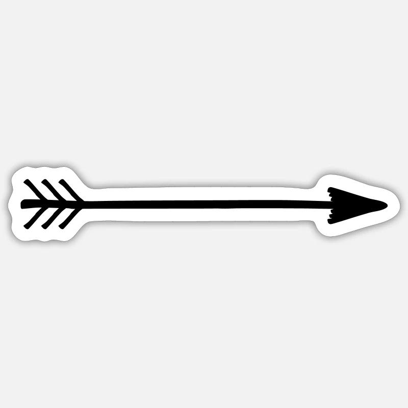 freccia Sticker formato S (10 x 10 cm)