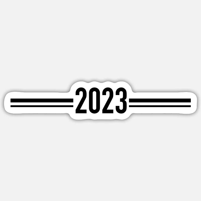 2023 Personalisierung - Sticker Größe S (10 x 10 cm) - Mattweiß