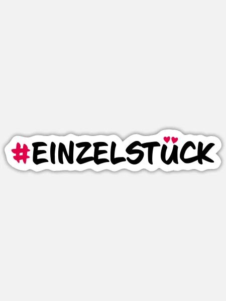Einzelstück - Sticker Größe S (10 x 10 cm) - Mattweiß