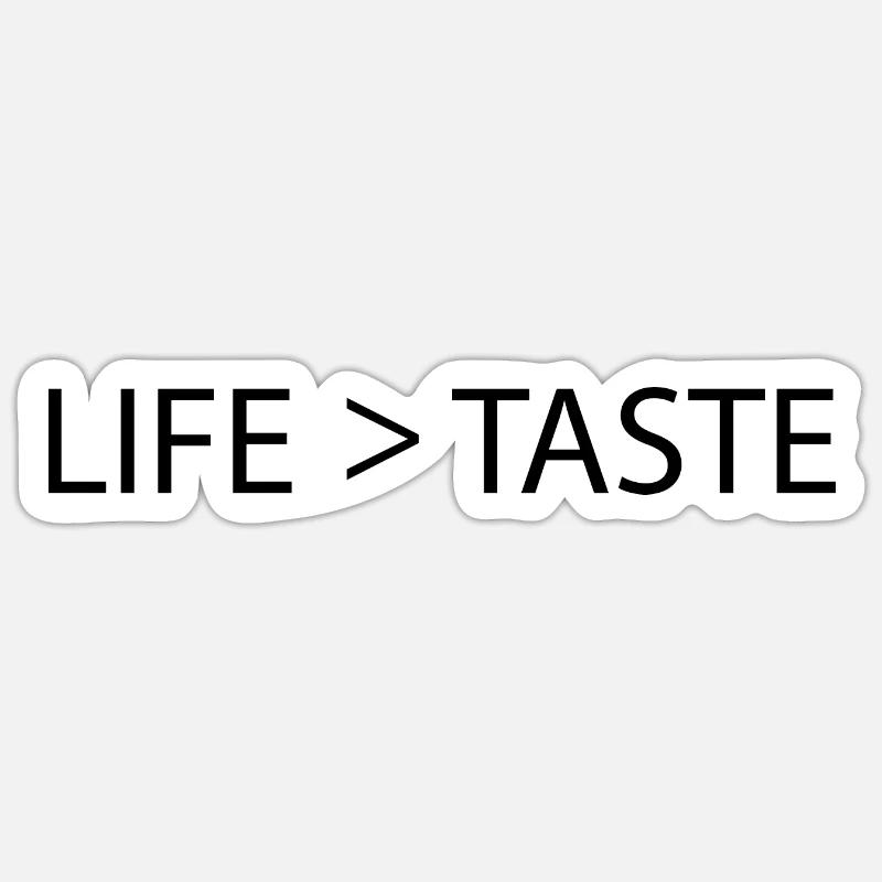 LIFE > BUTTON Sticker size S (10 x 10 cm)