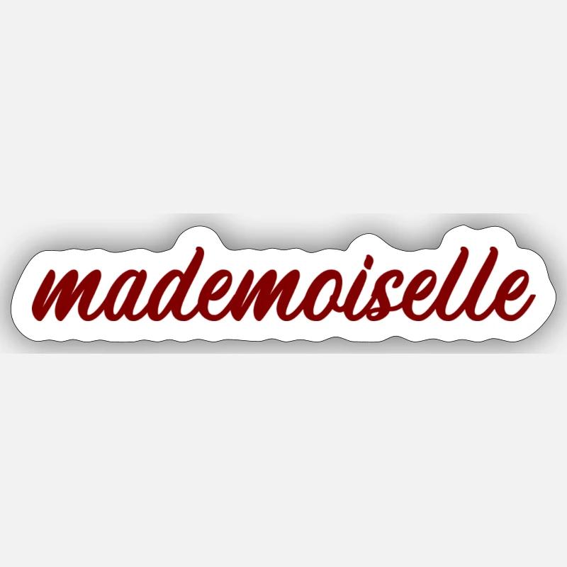 Fräulein - Sticker Größe S (10 x 10 cm) - Mattweiß