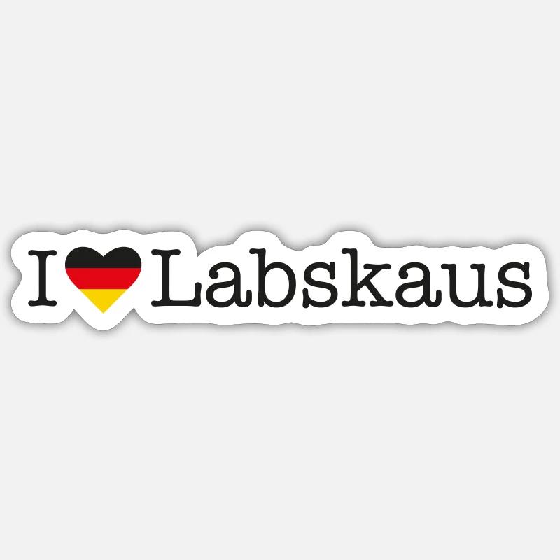 I love Labskaus Sticker size S (10 x 10 cm)