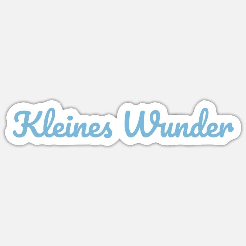 Kleines Wunder - Sticker Größe S (10 x 10 cm) - Mattweiß