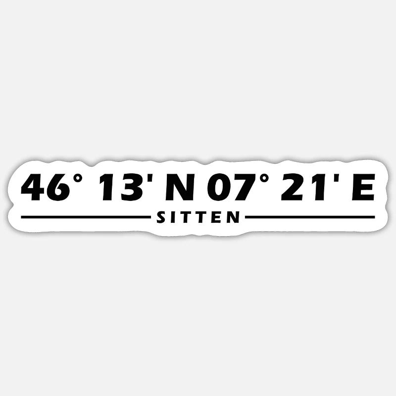 Customs Coordinates Sticker size S (10 x 10 cm)