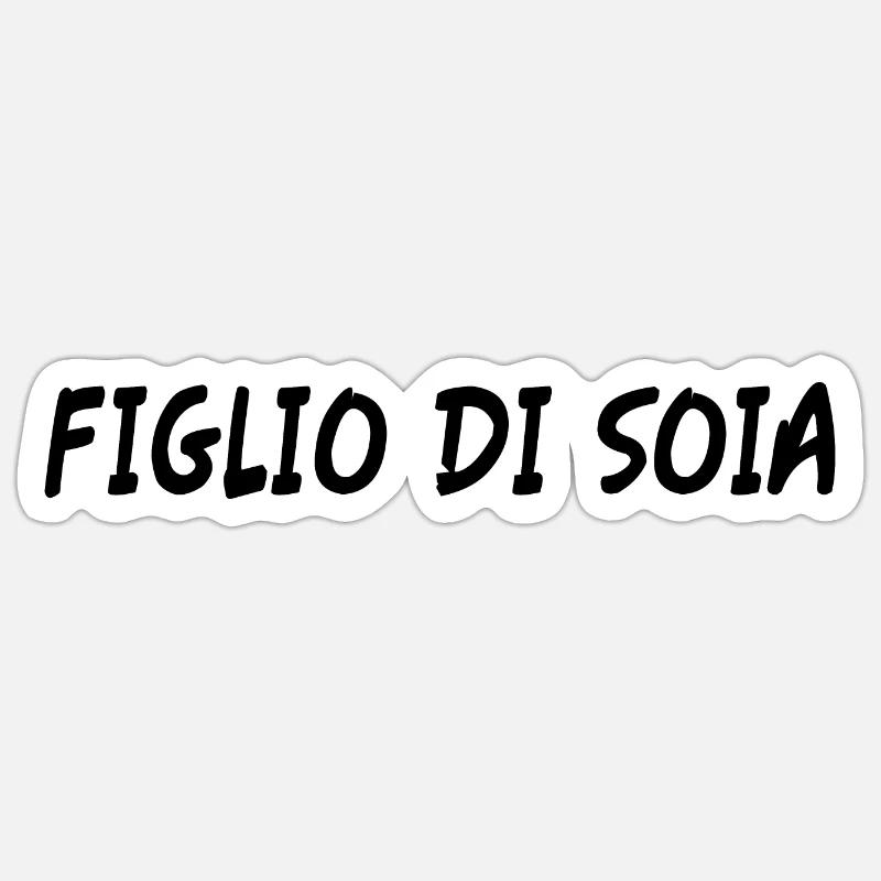 Fils de soja - Sticker taille S (10 x 10 cm) - blanc mat
