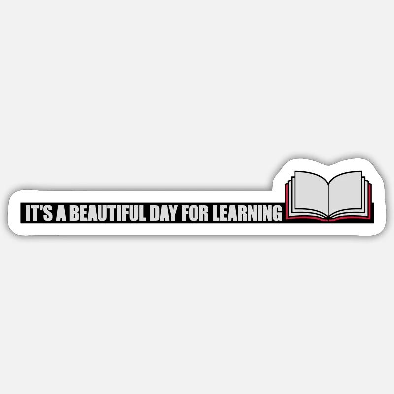 belle journée pour apprendre Sticker taille S (10 x 10 cm)