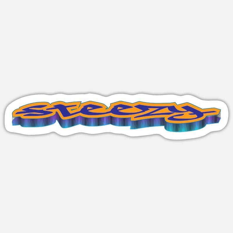 steezy - Sticker Größe S (10 x 10 cm) - Mattweiß
