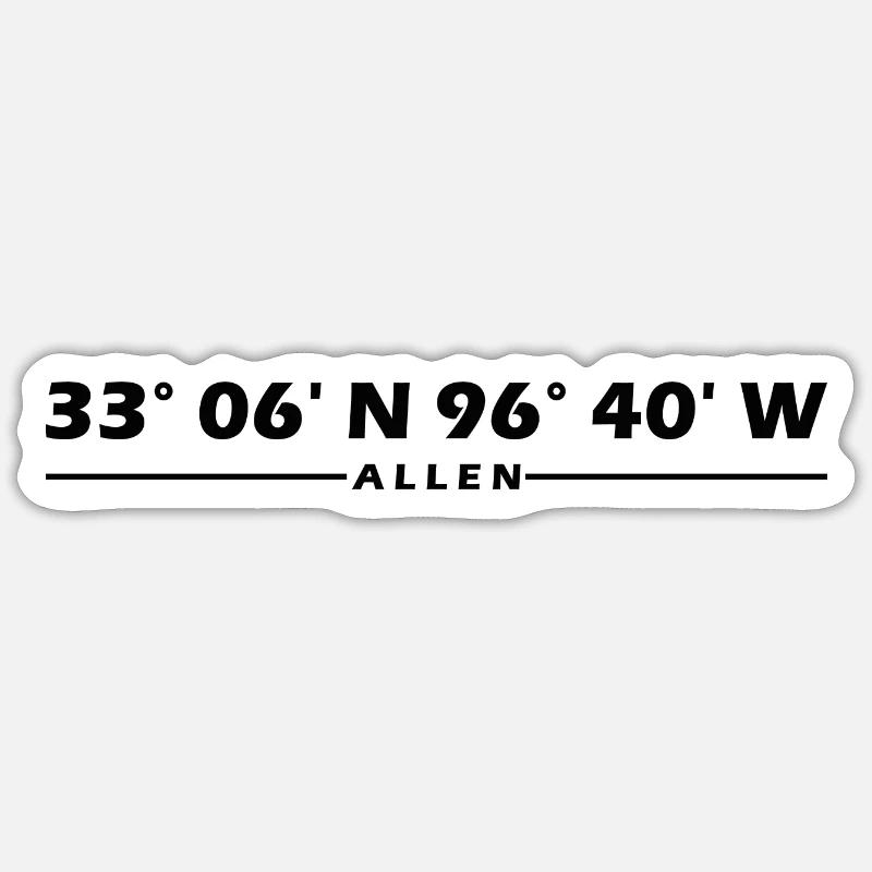 Toutes les coordonnées - Sticker taille S (10 x 10 cm) - blanc mat