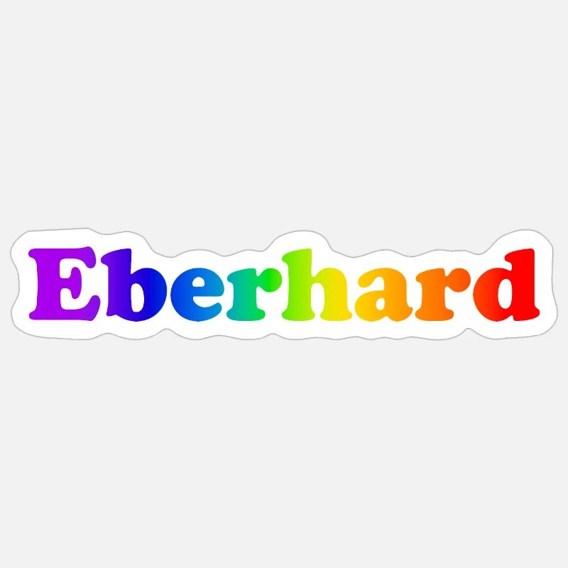 Eberhard - Sticker Größe S (10 x 10 cm) - Mattweiß