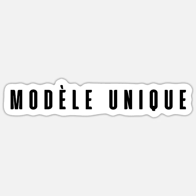 Modèle unique - Sticker taille S (10 x 10 cm) - blanc mat