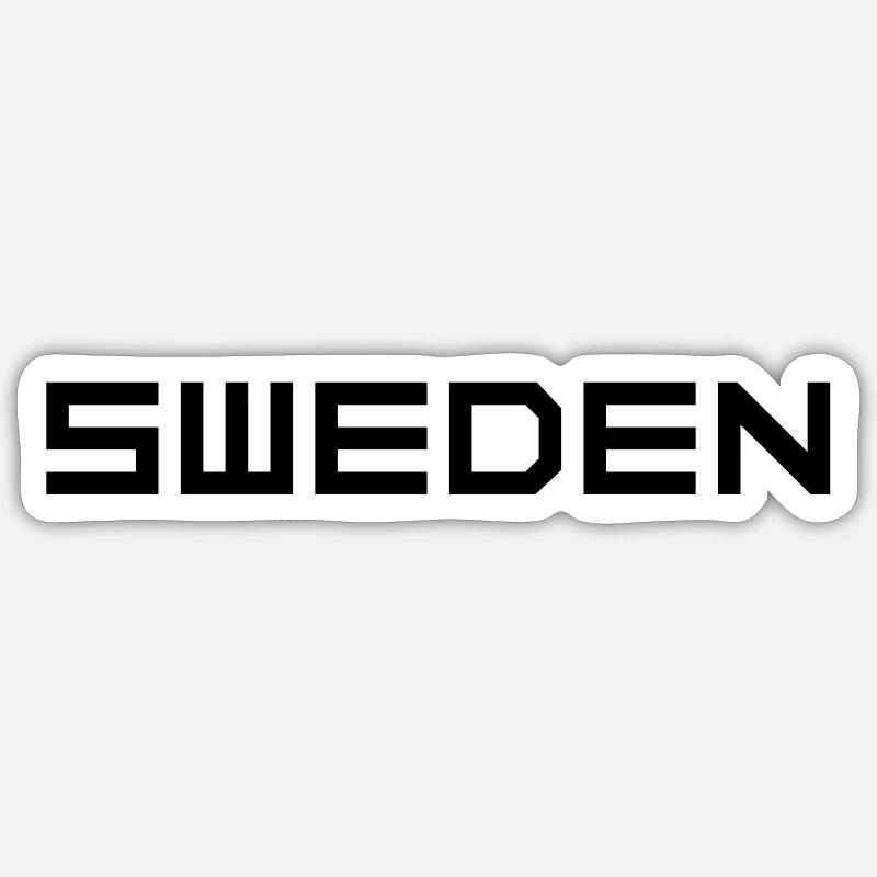 Sweden - Sticker size S (10 x 10 cm) - white matte