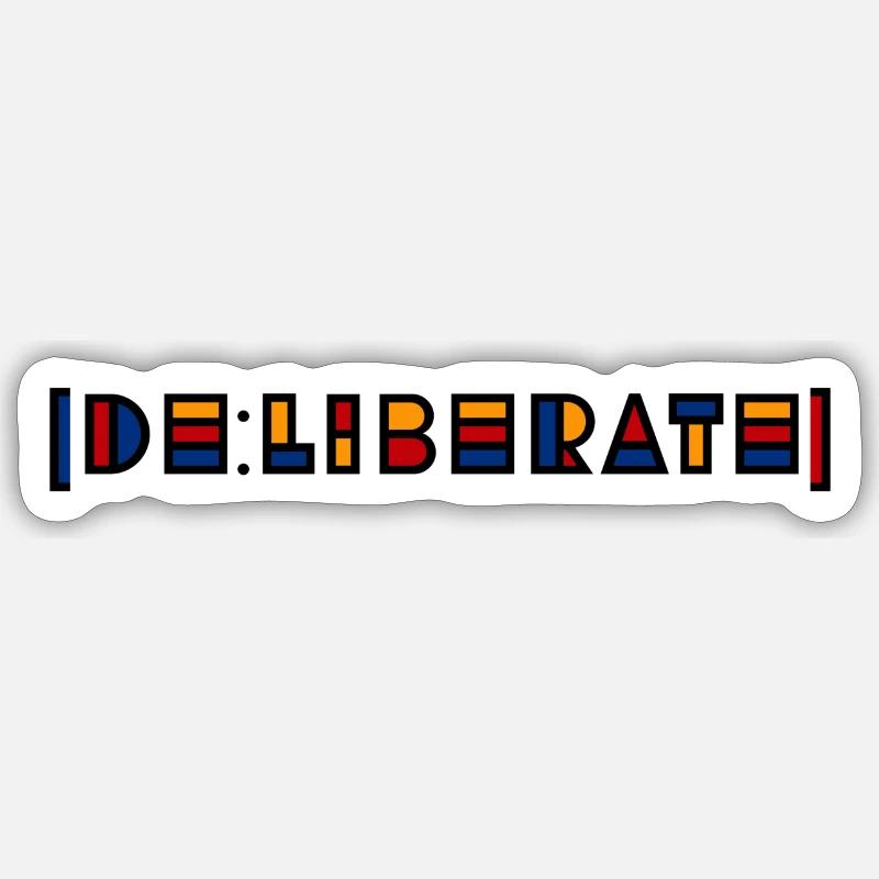 DELIBERATE clr Sticker Größe S (10 x 10 cm)
