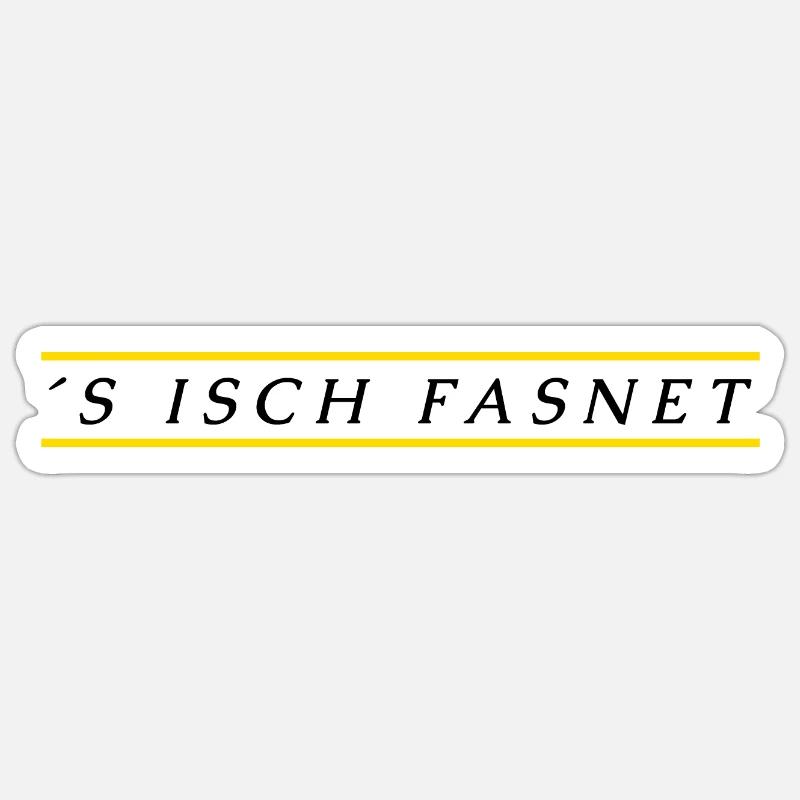 Fasnet - Sticker Größe S (10 x 10 cm) - Mattweiß