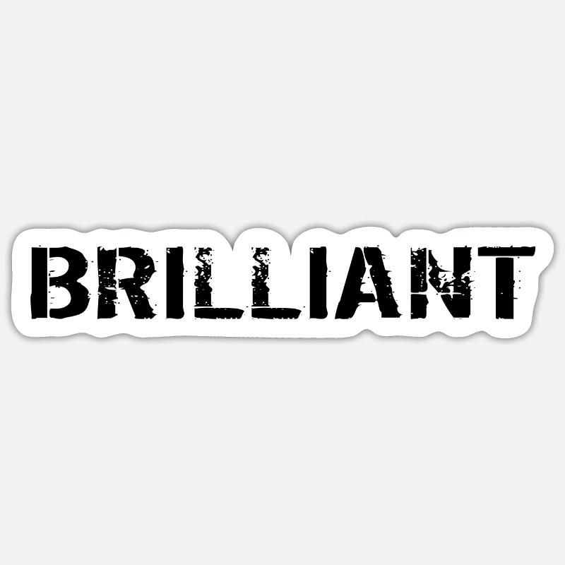 Noir brillant - Sticker taille S (10 x 10 cm) - blanc mat