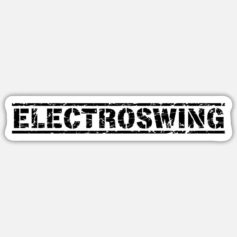 Electroswing Sticker size S (10 x 10 cm)