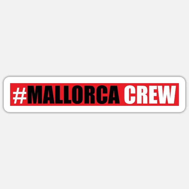 Mallorca Crew - Sticker size S (10 x 10 cm) - white matte
